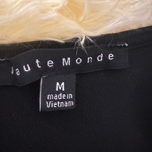 Black dress size M stretch fabric snap up - Picture 3 of 6